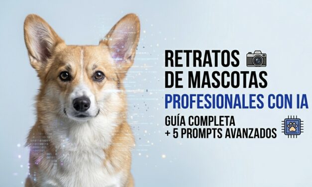 🐶 Cómo crear retratos profesionales de tu mascota con IA (5 prompts avanzados incluidos)