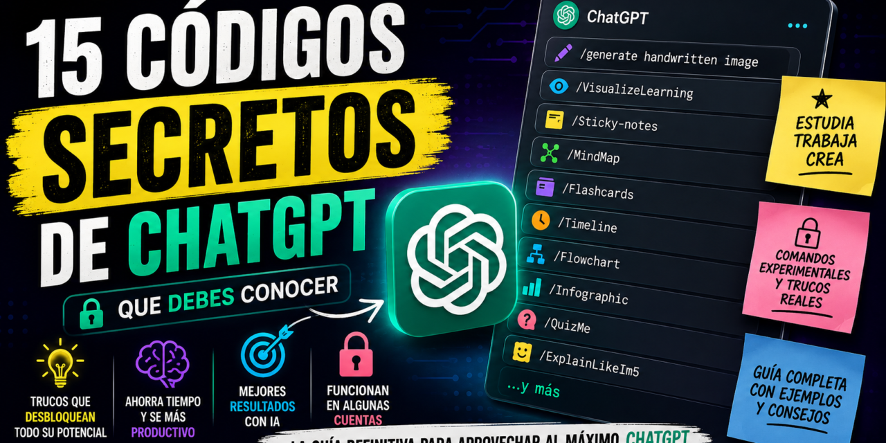 ¿Existen códigos secretos en ChatGPT? La verdad sobre los comandos ocultos y 15 ejemplos que debes conocer